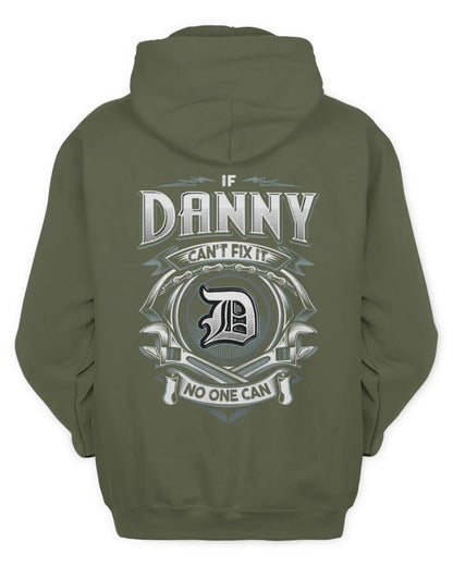 DANNY AP81-K4-626 - Personalized Ahmed Quote Apparel “If Ahmed Can't Fix It, No One Can” - Unisex Hoodie - Military Green
