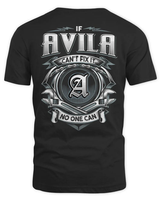 AVILA AP81-K4-626 - Personalized Ahmed Quote Apparel “If Ahmed Can't Fix It, No One Can” - Unisex Standard T-Shirt - Black