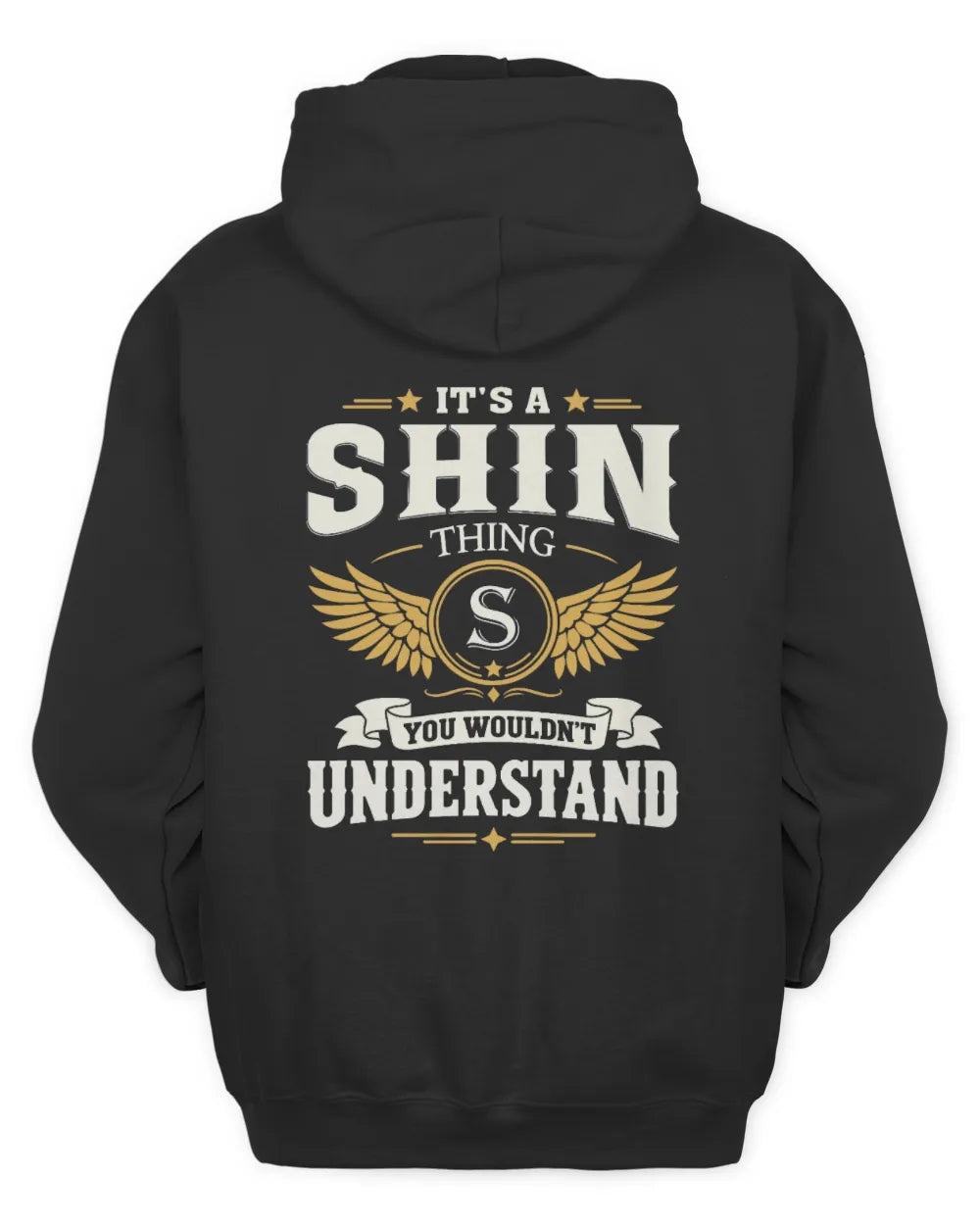 SHIN KT06-M008 It’s a [NAME] Thing – You Wouldn’t Understand | Personalized Vintage T-Shirt - Unisex Hoodie - Black