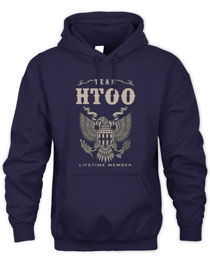 HTOO TP06-K82 – Personalized Classic Style Apparel “Team NAME Lifetime Member” - Unisex Hoodie - Navy