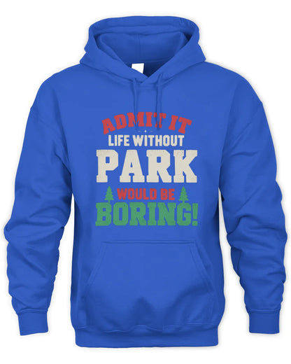 PARK P5 TH08 Christmas T-Shirt – “Life Without NAME Would Be Boring” - Unisex Hoodie - Royal