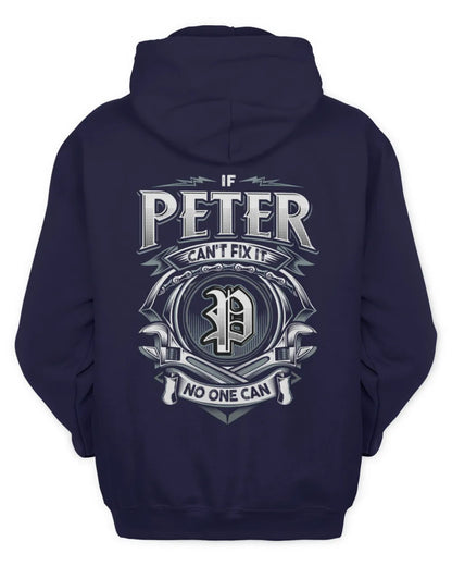 PETER AP81-K4-626 - Personalized Ahmed Quote Apparel “If Ahmed Can't Fix It, No One Can” - Unisex Hoodie - Navy
