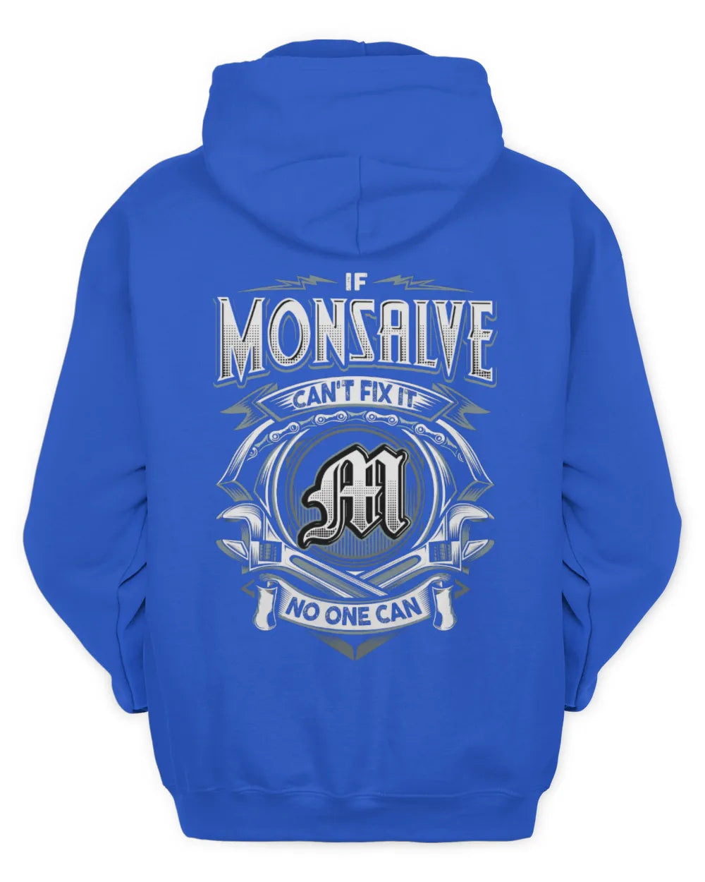 MONSALVE AP81-K4-626 - Personalized Ahmed Quote Apparel “If Ahmed Can't Fix It, No One Can” - Unisex Hoodie - Royal