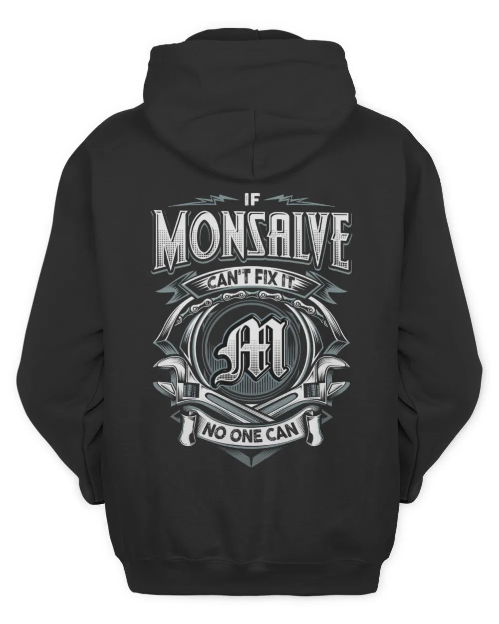 MONSALVE AP81-K4-626 - Personalized Ahmed Quote Apparel “If Ahmed Can't Fix It, No One Can” - Unisex Hoodie - Black