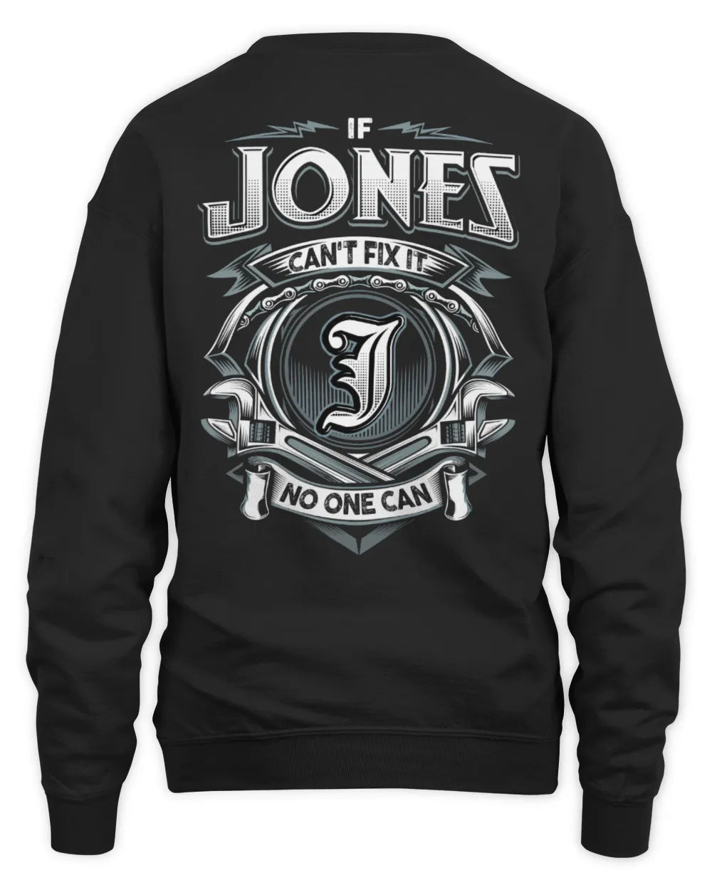 JONES AP81-K4-626 - Personalized Ahmed Quote Apparel “If Ahmed Can't Fix It, No One Can” - Unisex Sweatshirt - Black