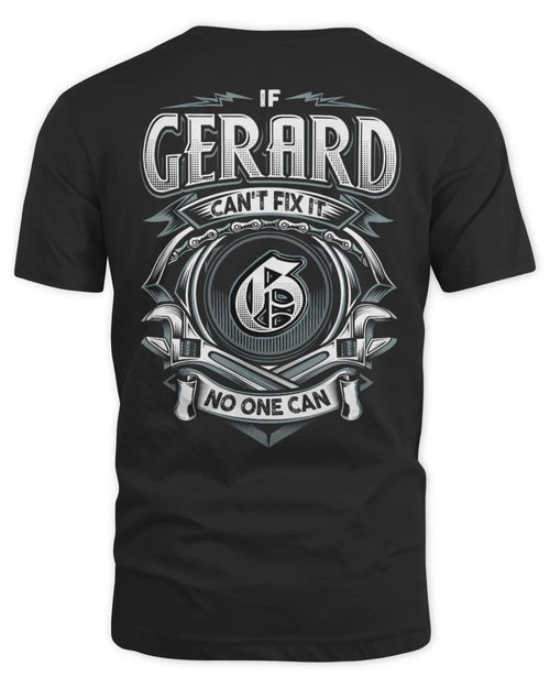 GERARD AP81-K4-626 - Personalized Ahmed Quote Apparel “If Ahmed Can't Fix It, No One Can” - Unisex Standard T-Shirt - Black