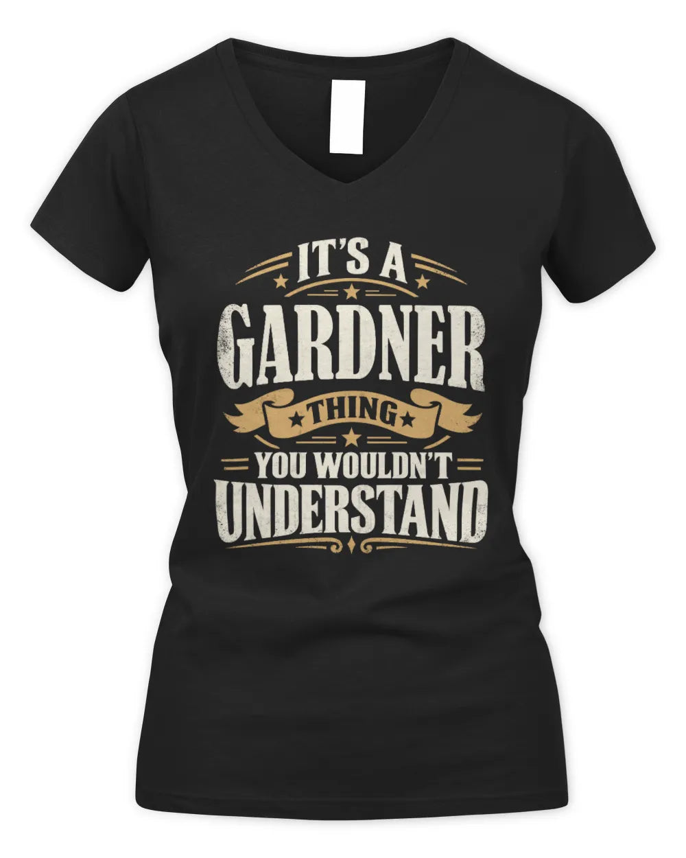 GARDNER P08 TH51 - Personalized “It’s a/an [NAME] Thing – You Wouldn’t Understand” Shirt - Women's V-Neck T-Shirt - Black