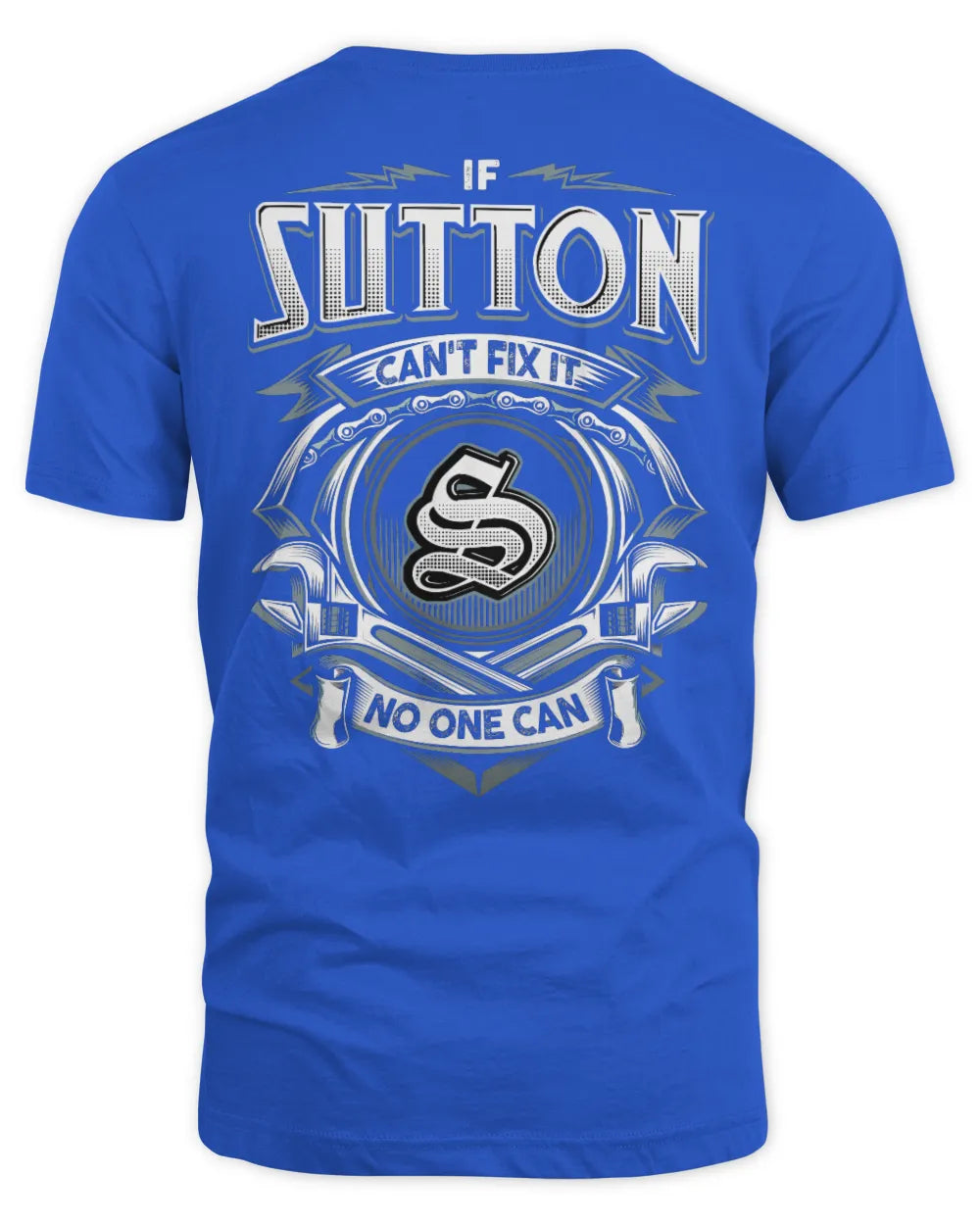 SUTTON AP81-K4-626 - Personalized Ahmed Quote Apparel “If Ahmed Can't Fix It, No One Can” - Unisex Standard T-Shirt - Royal