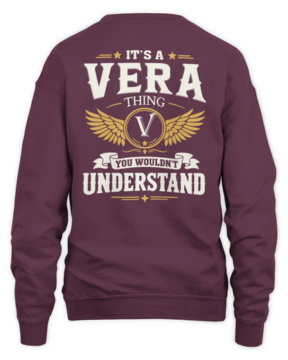 VERA KT06-M008 It’s a [NAME] Thing – You Wouldn’t Understand | Personalized Vintage T-Shirt - Unisex Sweatshirt - Maroon