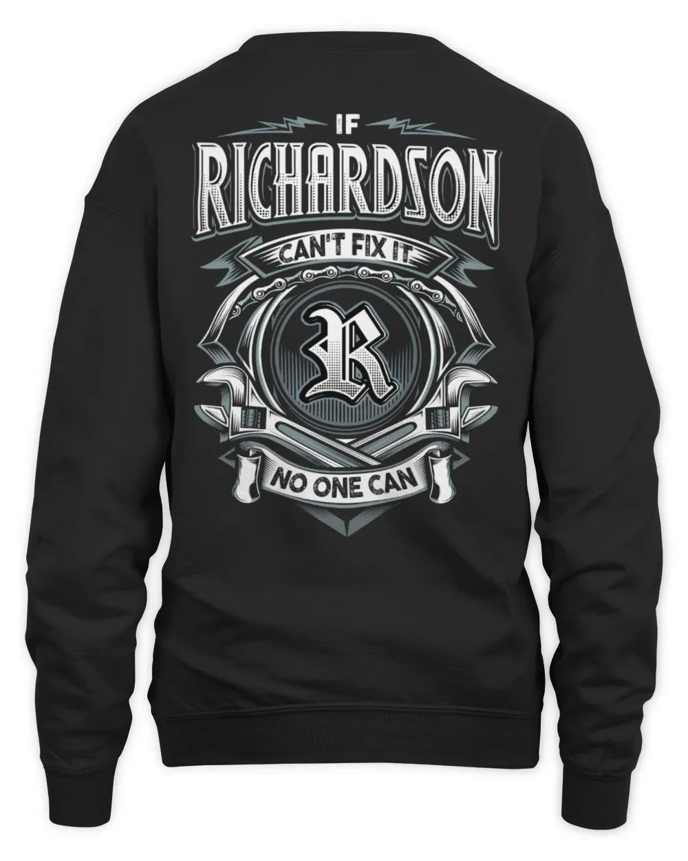 RICHARDSON AP81-K4-626 - Personalized Ahmed Quote Apparel “If Ahmed Can't Fix It, No One Can” - Unisex Sweatshirt - Black