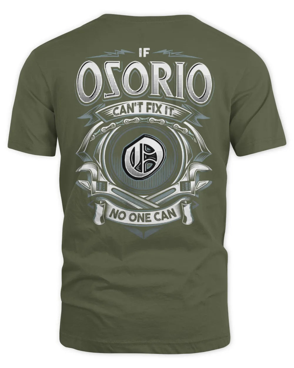 OSORIO AP81-K4-626 - Personalized Ahmed Quote Apparel “If Ahmed Can't Fix It, No One Can” - Unisex Standard T-Shirt - Military Green