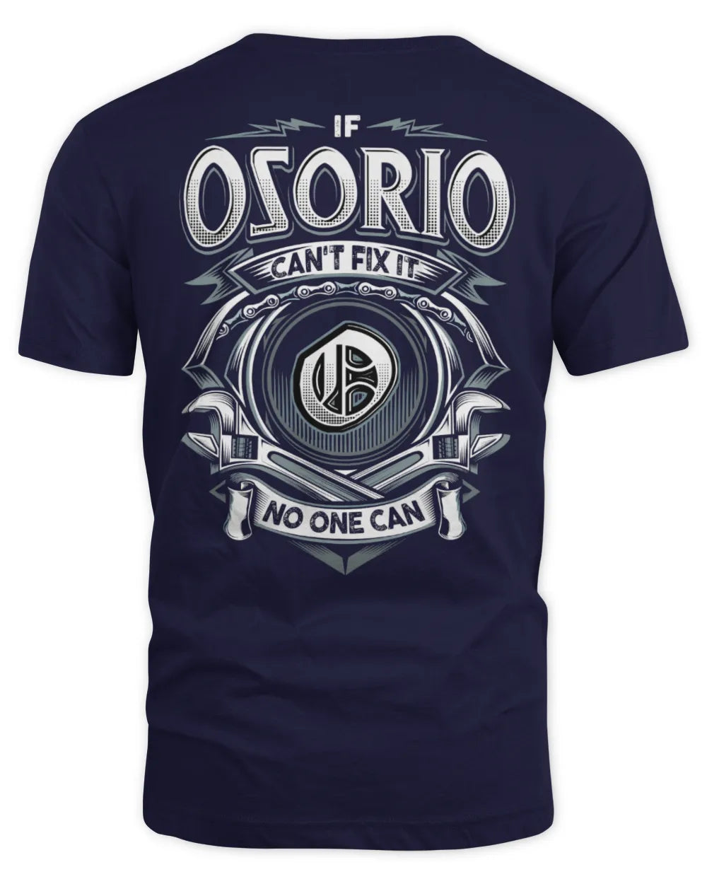 OSORIO AP81-K4-626 - Personalized Ahmed Quote Apparel “If Ahmed Can't Fix It, No One Can” - Unisex Standard T-Shirt - Navy