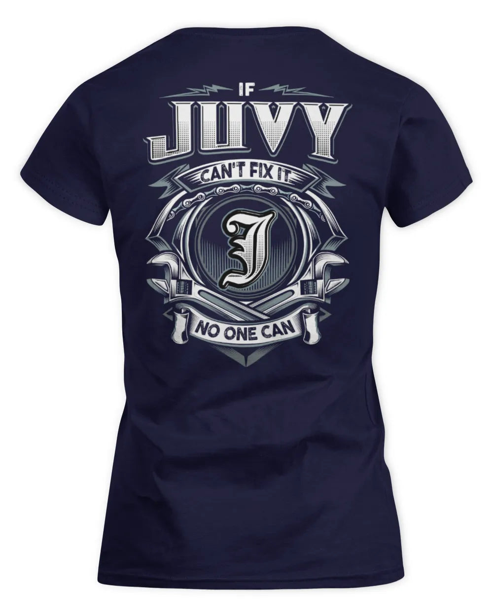 JUVY AP81-K4-626 - Personalized Ahmed Quote Apparel “If Ahmed Can't Fix It, No One Can” - Women's Standard T-Shirt - Navy