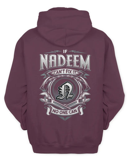 NADEEM AP81-K4-626 - Personalized Ahmed Quote Apparel “If Ahmed Can't Fix It, No One Can” - Unisex Hoodie - Maroon