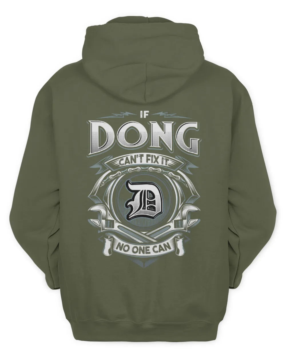 DONG AP81-K4-626 - Personalized Ahmed Quote Apparel “If Ahmed Can't Fix It, No One Can” - Unisex Hoodie - Military Green