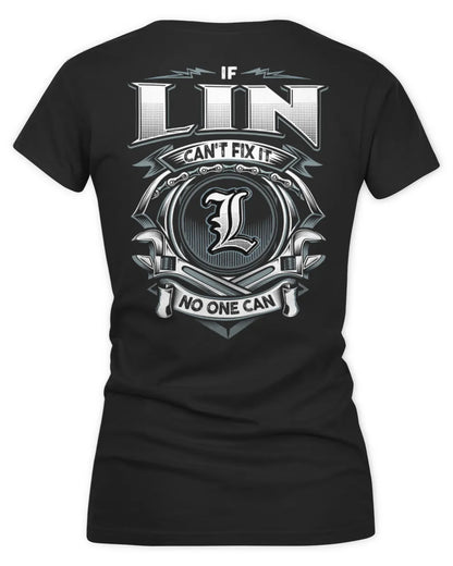 LIN AP81-K4-626 - Personalized Ahmed Quote Apparel “If Ahmed Can't Fix It, No One Can” - Women's V-Neck T-Shirt - Black