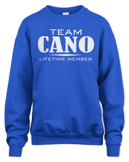 CANO BL62-K4-128 - Personalized “Team NAME Lifetime Member” - Unisex Sweatshirt - Royal