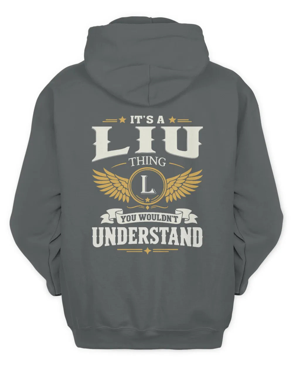 LIU KT06-M008 It’s a [NAME] Thing – You Wouldn’t Understand | Personalized Vintage T-Shirt - Unisex Hoodie - Charcoal