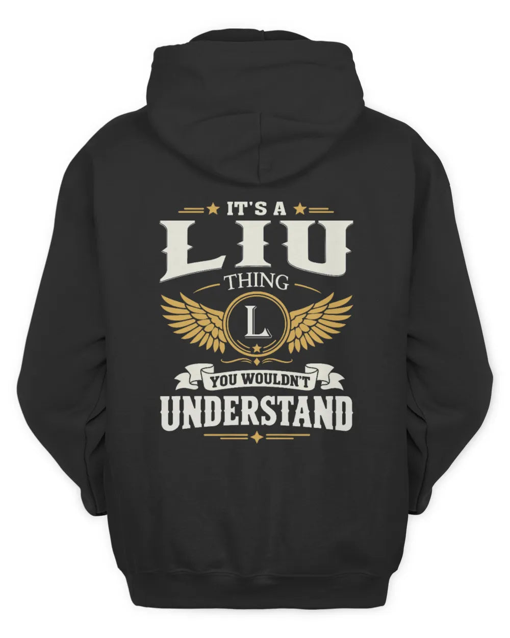 LIU KT06-M008 It’s a [NAME] Thing – You Wouldn’t Understand | Personalized Vintage T-Shirt - Unisex Hoodie - Black