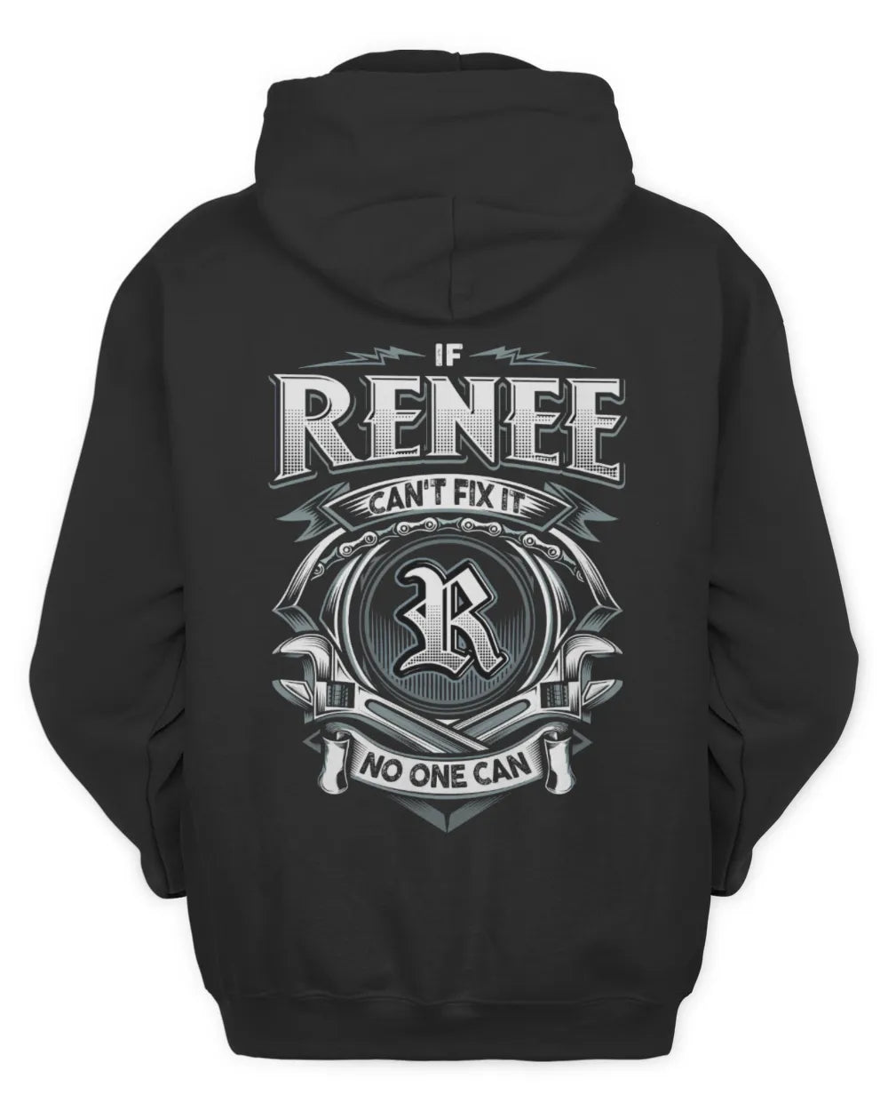 RENEE AP81-K4-626 - Personalized Ahmed Quote Apparel “If Ahmed Can't Fix It, No One Can” - Unisex Hoodie - Black