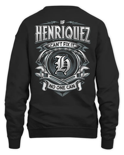 HENRIQUEZ AP81-K4-626 - Personalized Ahmed Quote Apparel “If Ahmed Can't Fix It, No One Can” - Unisex Sweatshirt - Black