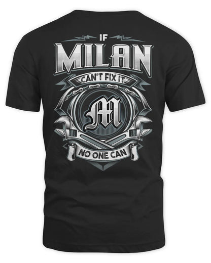MILAN AP81-K4-626 - Personalized Ahmed Quote Apparel “If Ahmed Can't Fix It, No One Can” - Unisex Standard T-Shirt - Black