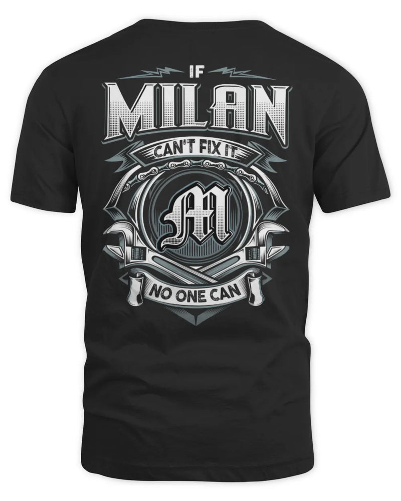MILAN AP81-K4-626 - Personalized Ahmed Quote Apparel “If Ahmed Can't Fix It, No One Can” - Unisex Standard T-Shirt - Black