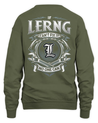 LERNG AP81-K4-626 - Personalized Ahmed Quote Apparel “If Ahmed Can't Fix It, No One Can” - Unisex Sweatshirt - Military Green