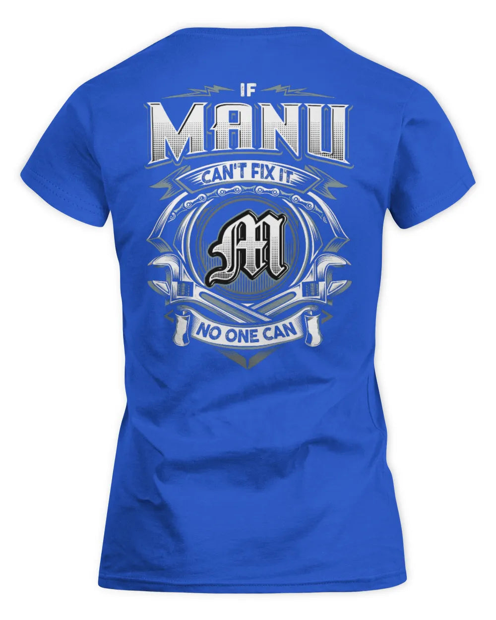 MANU AP81-K4-626 - Personalized Ahmed Quote Apparel “If Ahmed Can't Fix It, No One Can” - Women's Standard T-Shirt - Royal
