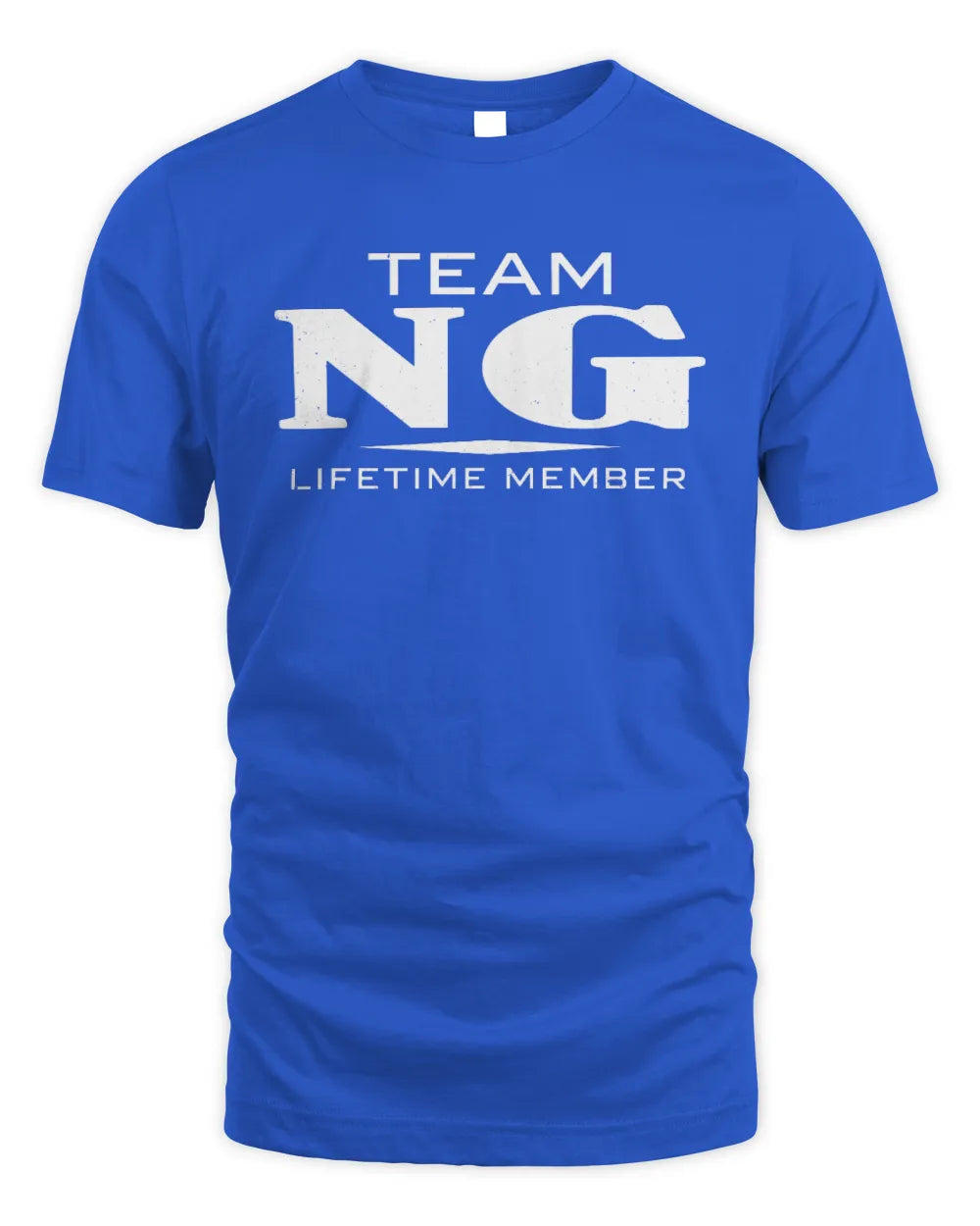 NG BL62-K4-128 - Personalized “Team NAME Lifetime Member” - Unisex Standard T-Shirt - Royal
