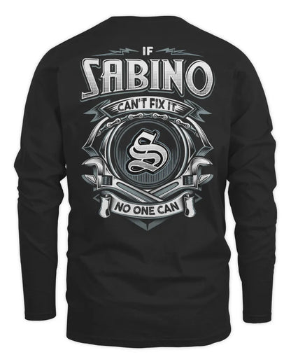 SABINO AP81-K4-626 - Personalized Ahmed Quote Apparel “If Ahmed Can't Fix It, No One Can” - Men's Long Sleeved T-Shirt - Black