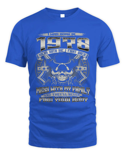 1978 HH89-K2 – Protective Family Quote T-Shirt - Unisex Standard T-Shirt - Royal