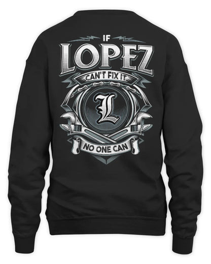 LOPEZ AP81-K4-626 - Personalized Ahmed Quote Apparel “If Ahmed Can't Fix It, No One Can” - Unisex Sweatshirt - Black