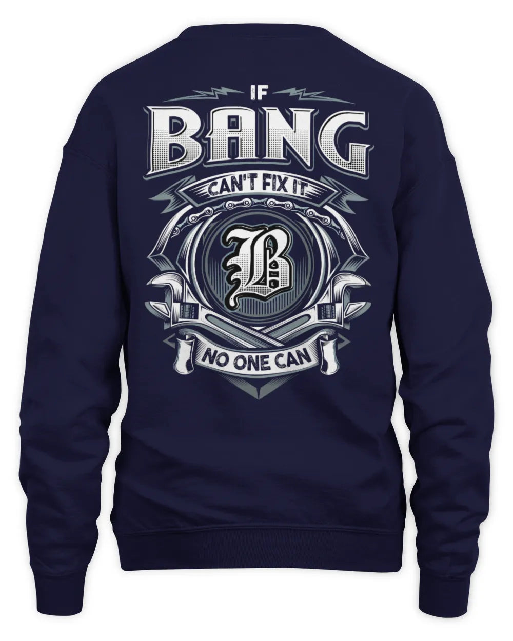 BANG AP81-K4-626 - Personalized Ahmed Quote Apparel “If Ahmed Can't Fix It, No One Can” - Unisex Sweatshirt - Navy