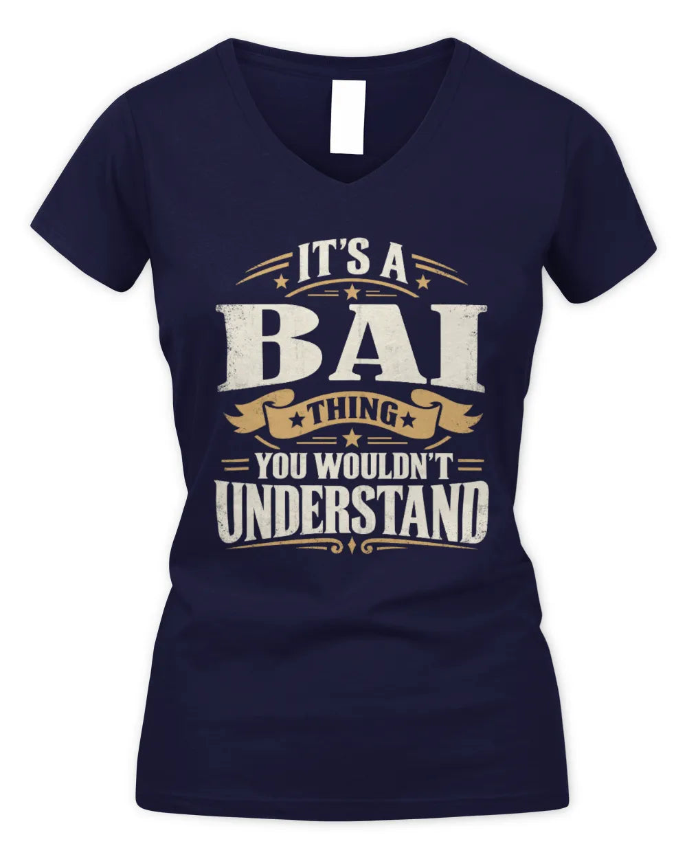 BAI P08 TH51 - Personalized “It’s a/an [NAME] Thing – You Wouldn’t Understand” Shirt - Women's V-Neck T-Shirt - Navy