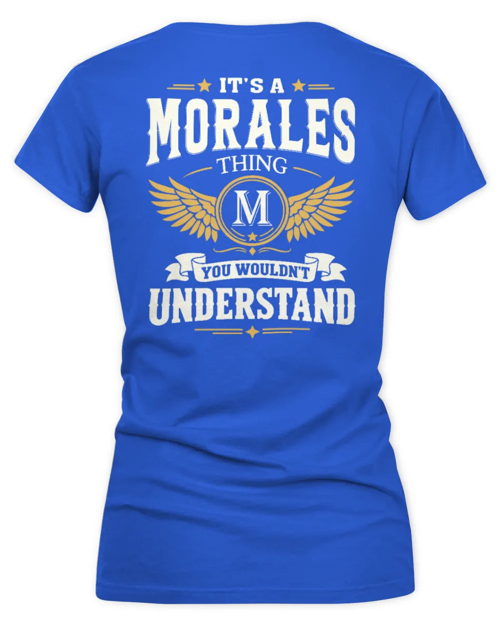 MORALES KT06-M008 It’s a [NAME] Thing – You Wouldn’t Understand | Personalized Vintage T-Shirt - Women's V-Neck T-Shirt - Royal