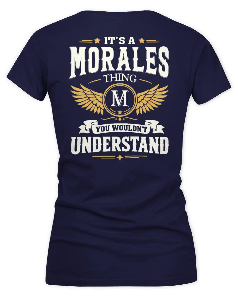 MORALES KT06-M008 It’s a [NAME] Thing – You Wouldn’t Understand | Personalized Vintage T-Shirt - Women's V-Neck T-Shirt - Navy