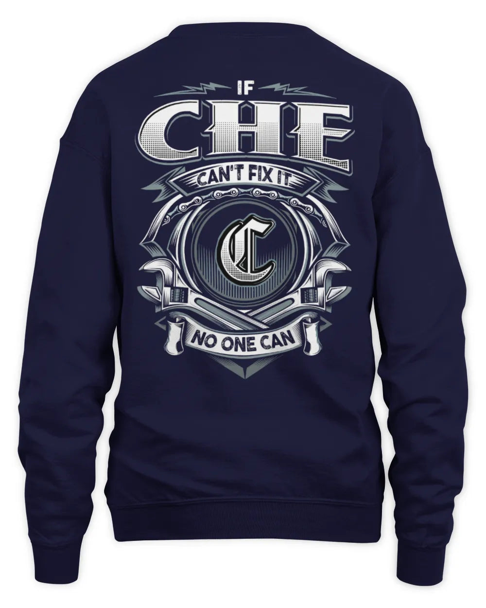 CHE AP81-K4-626 - Personalized Ahmed Quote Apparel “If Ahmed Can't Fix It, No One Can” - Unisex Sweatshirt - Navy