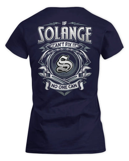 SOLANGE AP81-K4-626 - Personalized Ahmed Quote Apparel “If Ahmed Can't Fix It, No One Can” - Women's Standard T-Shirt - Navy