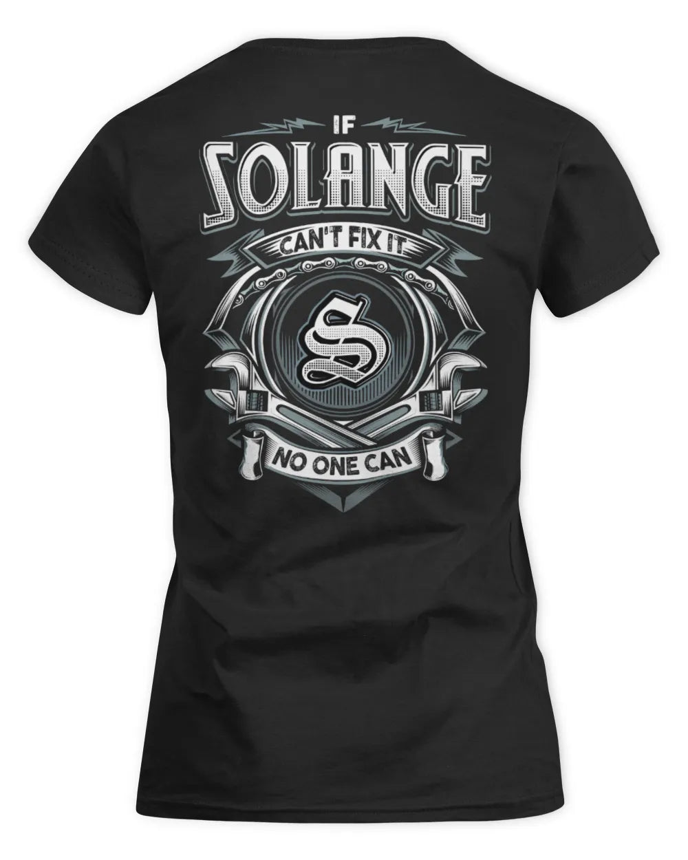 SOLANGE AP81-K4-626 - Personalized Ahmed Quote Apparel “If Ahmed Can't Fix It, No One Can” - Women's Standard T-Shirt - Black
