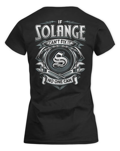 SOLANGE AP81-K4-626 - Personalized Ahmed Quote Apparel “If Ahmed Can't Fix It, No One Can” - Women's Standard T-Shirt - Black