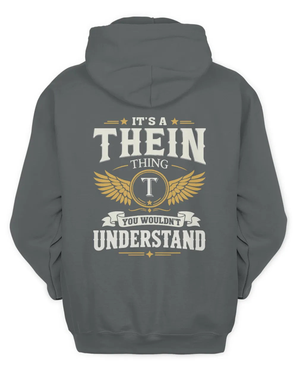 THEIN KT06-M008 It’s a [NAME] Thing – You Wouldn’t Understand | Personalized Vintage T-Shirt - Unisex Hoodie - Charcoal