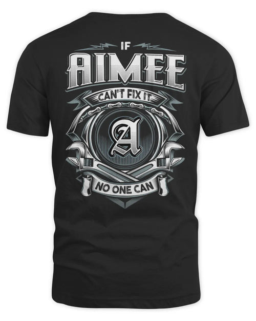 AIMEE AP81-K4-626 - Personalized Ahmed Quote Apparel “If Ahmed Can't Fix It, No One Can” - Unisex Standard T-Shirt - Black