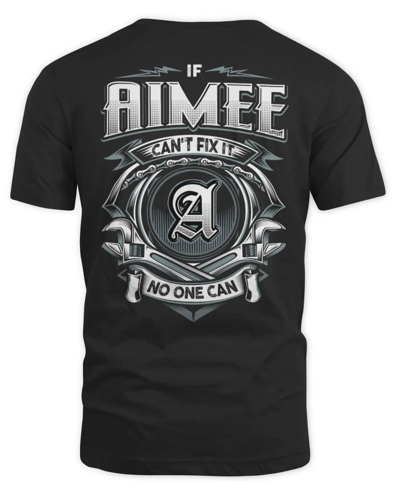 AIMEE AP81-K4-626 - Personalized Ahmed Quote Apparel “If Ahmed Can't Fix It, No One Can” - Unisex Standard T-Shirt - Black
