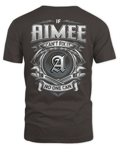 AIMEE AP81-K4-626 - Personalized Ahmed Quote Apparel “If Ahmed Can't Fix It, No One Can” - Unisex Standard T-Shirt - Dark Chocolate