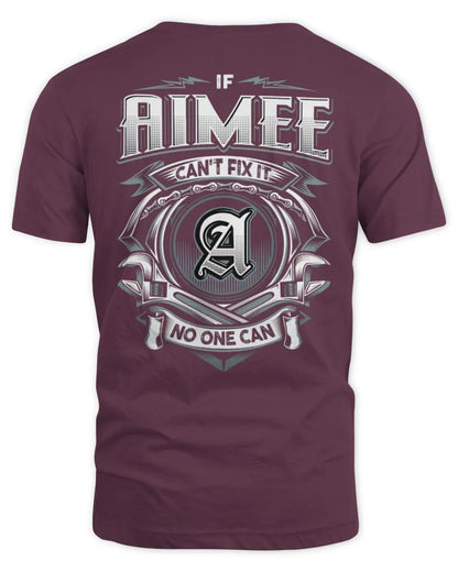 AIMEE AP81-K4-626 - Personalized Ahmed Quote Apparel “If Ahmed Can't Fix It, No One Can” - Unisex Standard T-Shirt - Maroon