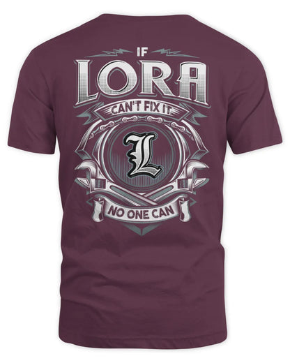 LORA AP81-K4-626 - Personalized Ahmed Quote Apparel “If Ahmed Can't Fix It, No One Can” - Unisex Standard T-Shirt - Maroon