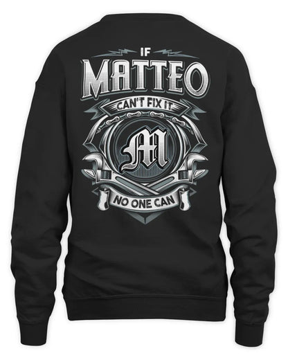 MATTEO AP81-K4-626 - Personalized Ahmed Quote Apparel “If Ahmed Can't Fix It, No One Can” - Unisex Sweatshirt - Black
