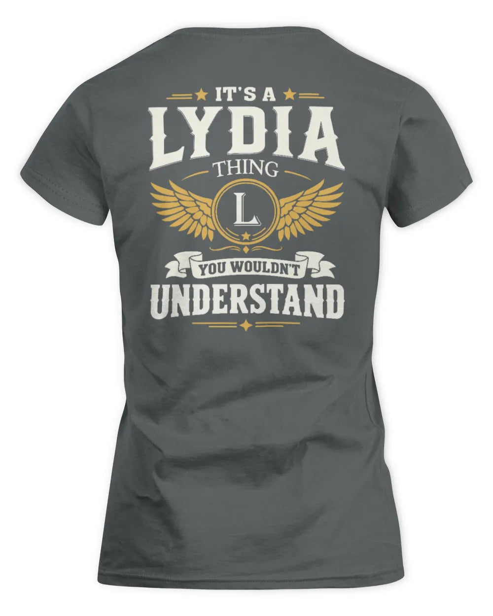 LYDIA KT06-M008 It’s a [NAME] Thing – You Wouldn’t Understand | Personalized Vintage T-Shirt - Women's Standard T-Shirt - Charcoal