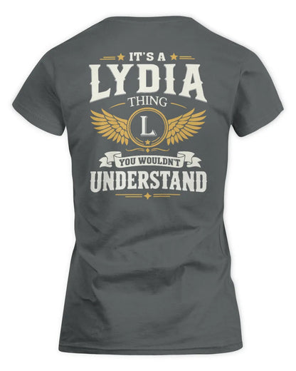 LYDIA KT06-M008 It’s a [NAME] Thing – You Wouldn’t Understand | Personalized Vintage T-Shirt - Women's Standard T-Shirt - Charcoal